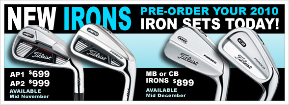 New for 2010 Titleist Irons and Scotty Cameron Putters